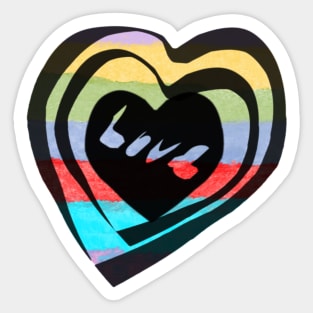 Valentine Cutout Hearts: Love Sticker
